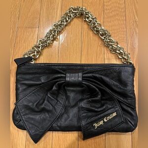 Juicy Couture Black Leather Clutch